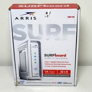 ARRIS - SURFboard SB6190 32 x 8 DOCSIS 3.0 Cable Modem - White